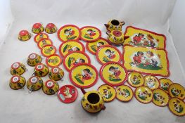 38 Pieces Ohio Art Children's Tin Dishes