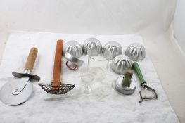 Kitchen Utensils Cheese Slicer, Strainer, Molds
