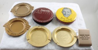 5 Ashtrays, Invoice Clip, 2 Record Cleaners