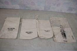 4 Coin Cloth Sacks/Bags Denver Mint, & Others