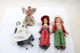 3 Dolls & 1 Madame Alexander Angel Figurine