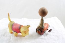 Chein Windup Seal, Celluloid Windup Terrier