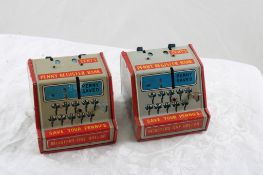 2 Marx Tin Litho Penny Register Banks
