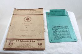 Land O'Lakes 1959 Calendar Receipt Holder PLUS