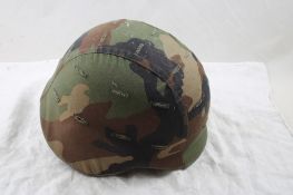 Devils Lake Sioux Mfg Camouflage U S Army Helmet