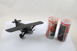 2 Hasbro Star Wars Figures, Metal Propeller Plane