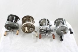 4 Vintage Fishing Reels Shakespeare True Blue &