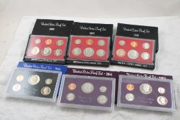 6 U S Proof Sets 1980,81,82,83,84,85 All 
