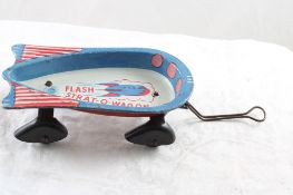 1930s Wyandotte Flash Strat-O-Wagon Tin Toy
