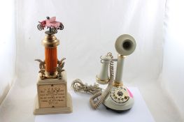 Candlestick Phone, Bakelite 1951 Car Trophy