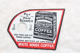 White House Coffee Metal Adv. Pot/Pan Scraper