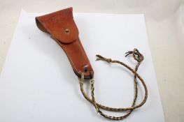 WW2 U S Cavalry Boyt Leather Belt Holster