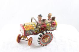 Marx Wind-Up Tin Litho Crazy Car Jalopy Works