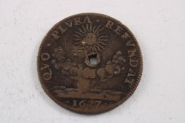 1677 Netherlands Jeton Token Tally Coin