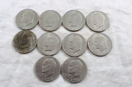 10 IKE Dollars 1972 3 P's, 7 D's