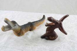 Cast Iron Alligator & Donkey Bottle Openers