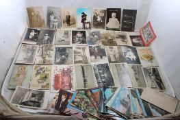 100 RPPC Photo Postcards Holiday & Others