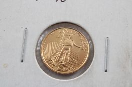 2019 1/10ozt Gold $5 American Eagle