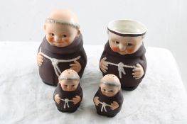 Hummel Friar Tuck Cream Sugar Salt Pepper Set