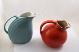 2 Hall Ice Lip Pitchers