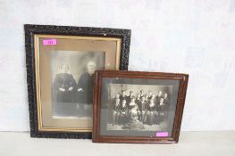 2 Antique Framed Black & White Photographs