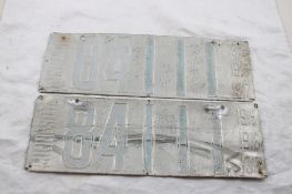 Pair of 1915, 1916, 1917 Minnesota License Plates