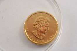 2013 1/4ozt $10 Gold Canadian Maple Leaf