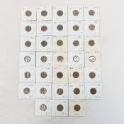 33 Indian Head Cents 1964-1909 - no duplicates