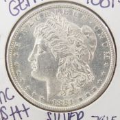 1881 S Morgan Silver Dollar BU