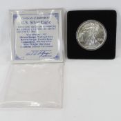 1993 American Silver Eagle PCS Brilliant Unc