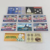 Mixed Coin sets in plastic cases