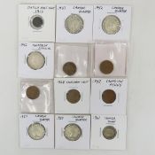 Foreign Coins, several silver Canadian