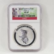 2015 P Australia Silver &1 Koala NGC MS69