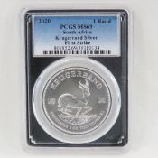2020 S.Africa 1R Silver Krugerrand PCGS MS69