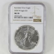 2024 W American Silver Eagle NCG MS70