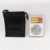 2018 S.Africa 1R Silver Krugerrand NGC MS70