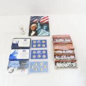 Littleton 50 State UNC quarters & book, proof sets