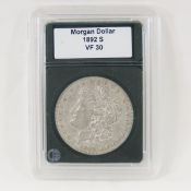 1892 S Morgan Silver Dollar