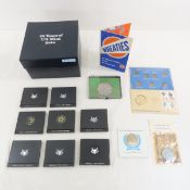 Mixed foreign Coins & US medallions