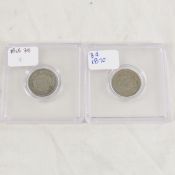 1865 & 1870 3 Cent Nickels