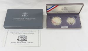 1991 Mount Rushmore 2 Coin Proof Set
