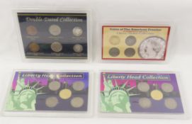 4 Coin Sets, 3 Liberty Nickel & Double Dated sets