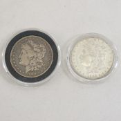 1900 & 1900 O Morgan Silver Dollars