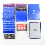 16 1968-1989 Proof Sets & 1986 Prestige Set