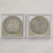 1887 O & 1889 O Morgan Silver Dollars