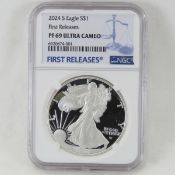 2024 S American Silver Eagle NCG PF69