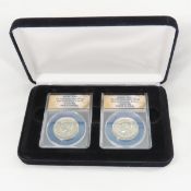 2014 P/D JFK 50 cent 50th Anniversary ANACS SP69