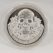 2 ozt Silver High Relief Silver Dia de los Muertos