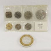 1966 Bahamas Islands Silver Mint Set & Vegas coin