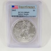 2003 American Silver Eagle PCGS MS69